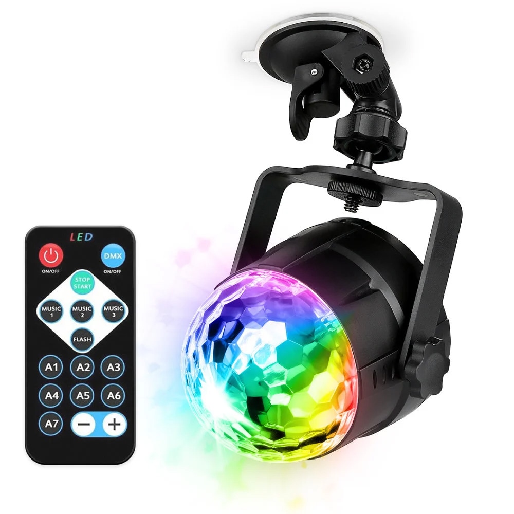 PartyFunLights Disco Projector LED med 11 lyseffekter