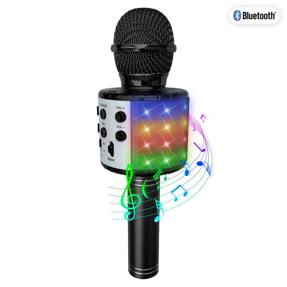 PartyFunLights Bluetooth-karaokemikrofon med højttaler
