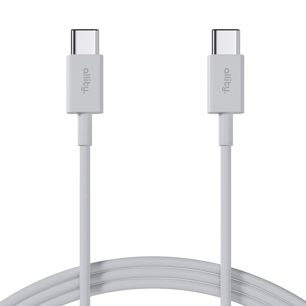 Allity USB-C-kabel 100W 1 m - Hvid