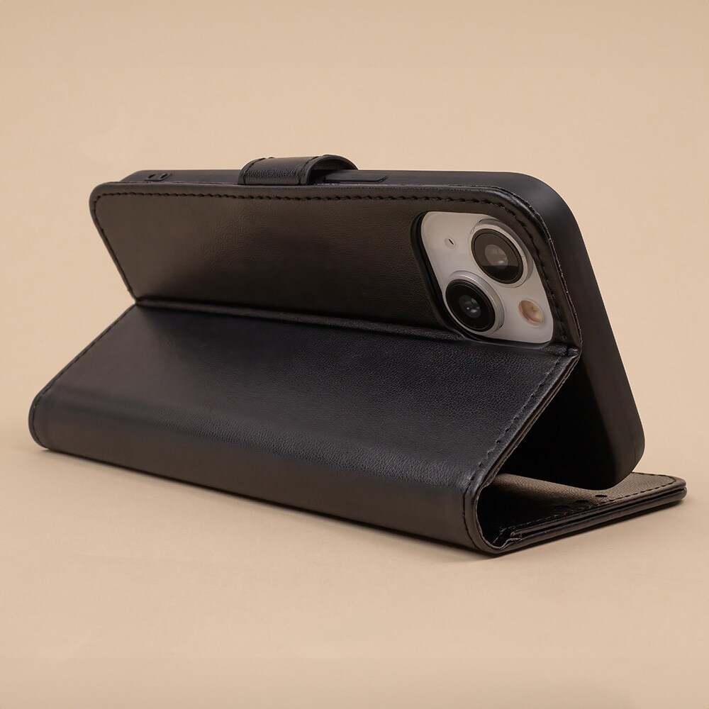Flip-etui med stativ til Samsung Galaxy A17 5G - Sort