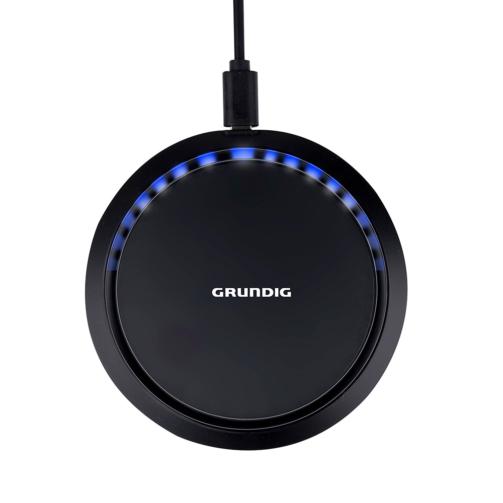 Grundig Trådløs opladningsplade 10W - Svart