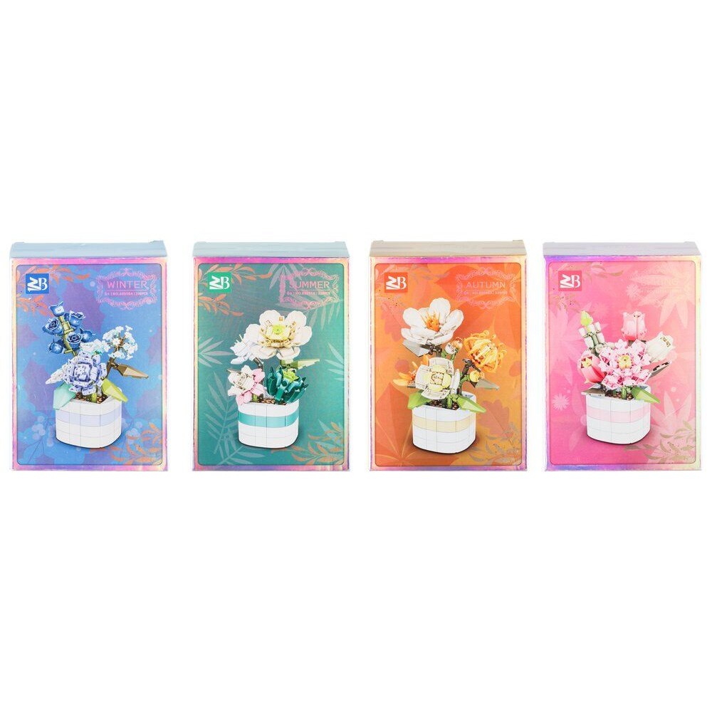 Byggesten - Blomster i en potte