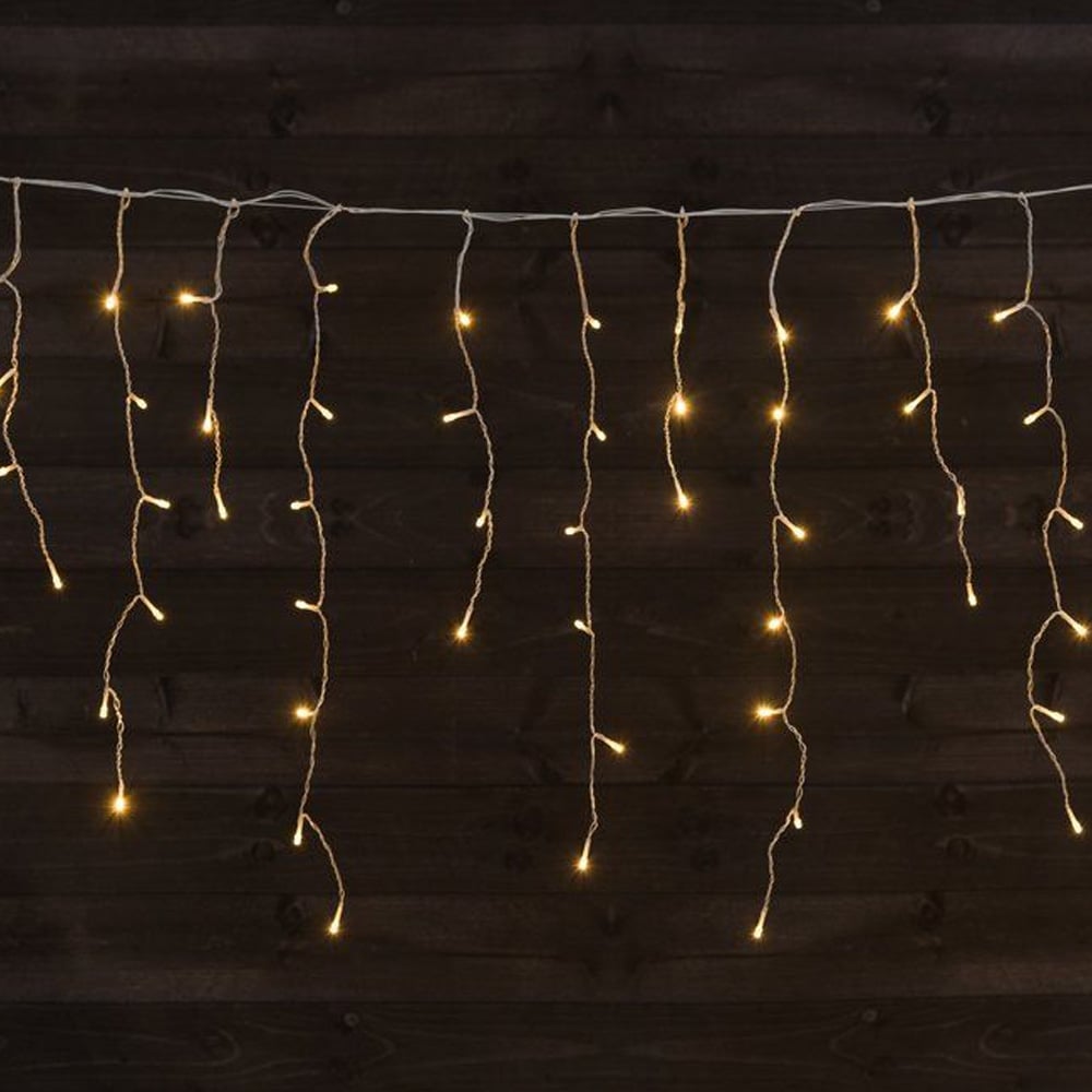 Istaplyskæde 600 LED varm hvid – til indendørs og udendørs brug