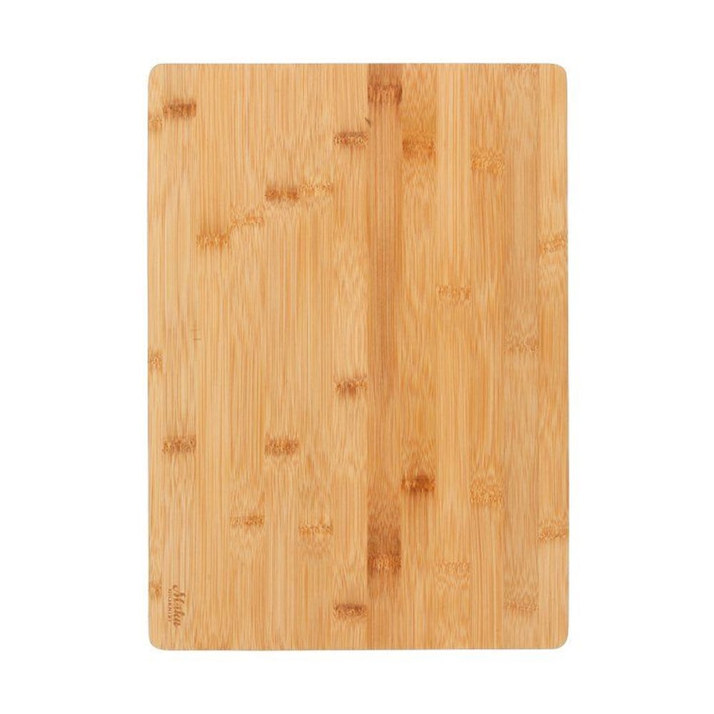 Bambusskærebræt med sort kant 40 × 30 cm