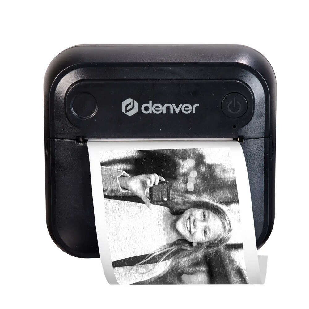 Denver Bærbar labelprinter med Bluetooth - Svart