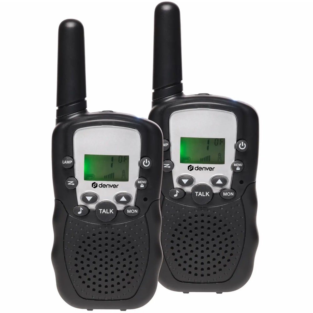 Denver Walkie-Talkie-sæt - Svart