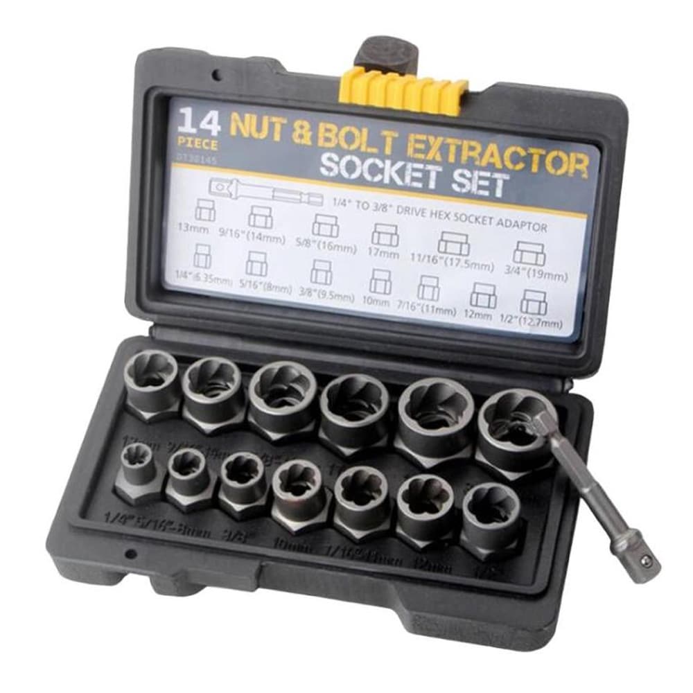 Topnøglesæt 14 dele 1/4" til 3/4"
