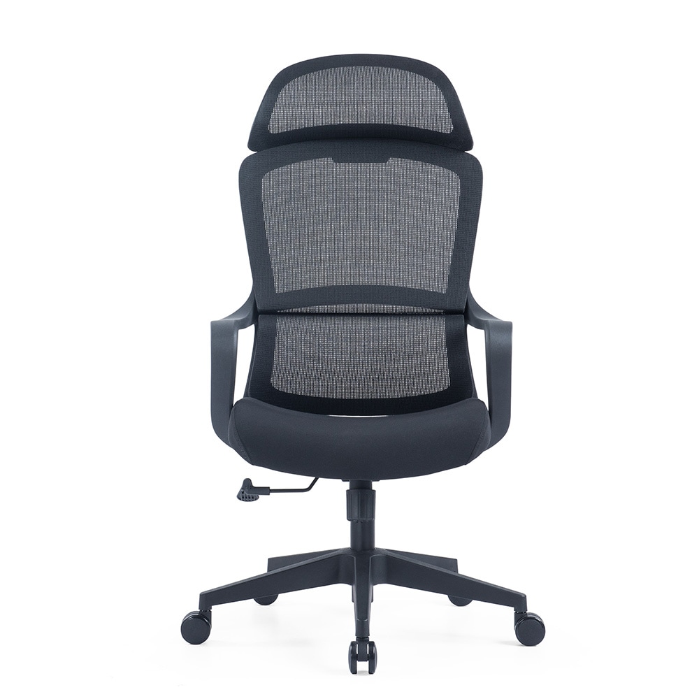 Ergonomisk kontorstol / skrivebordsstol / arbejdsstol med nakkestøtte / højdejusterbar
