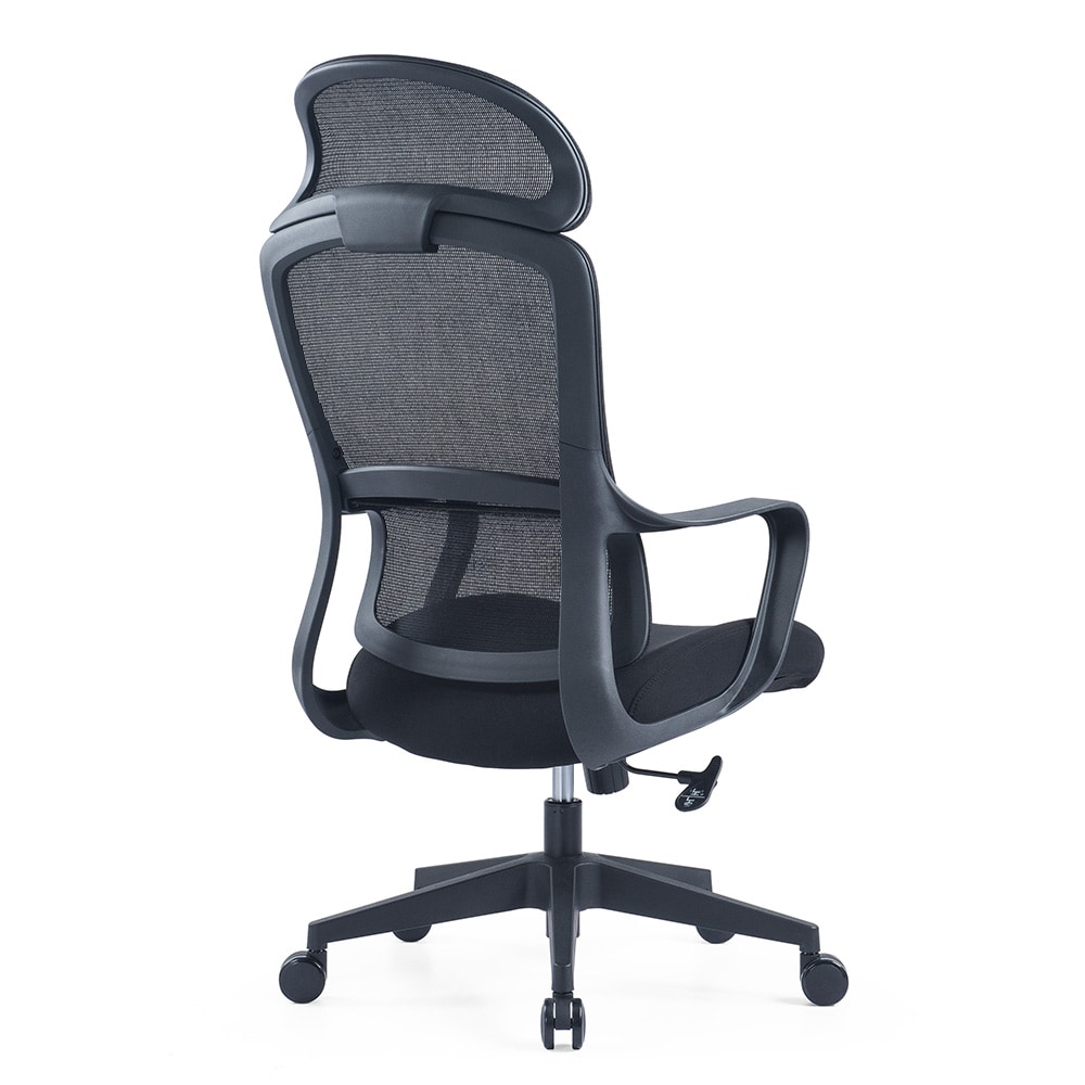 Ergonomisk kontorstol / skrivebordsstol / arbejdsstol med nakkestøtte / højdejusterbar