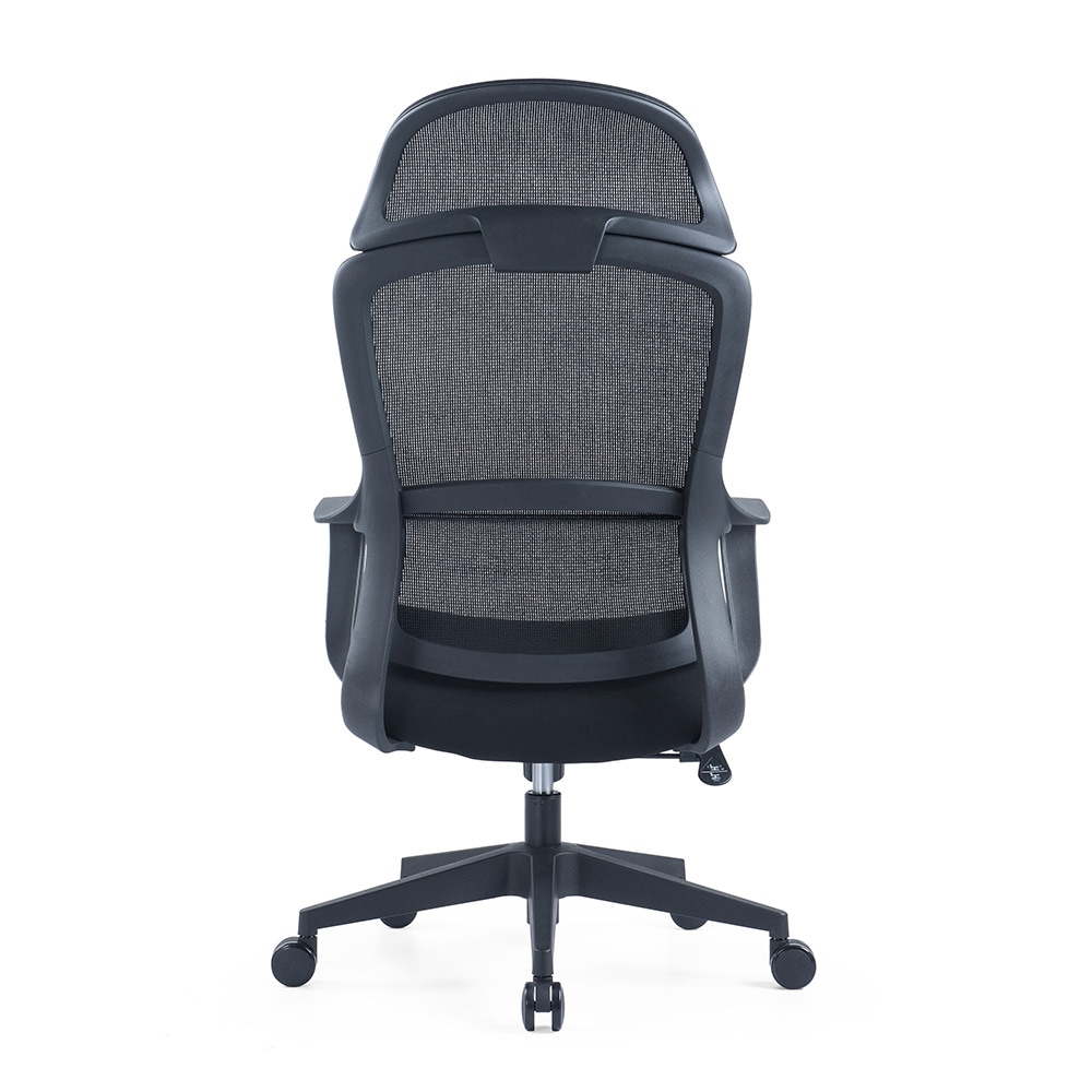 Ergonomisk kontorstol / skrivebordsstol / arbejdsstol med nakkestøtte / højdejusterbar