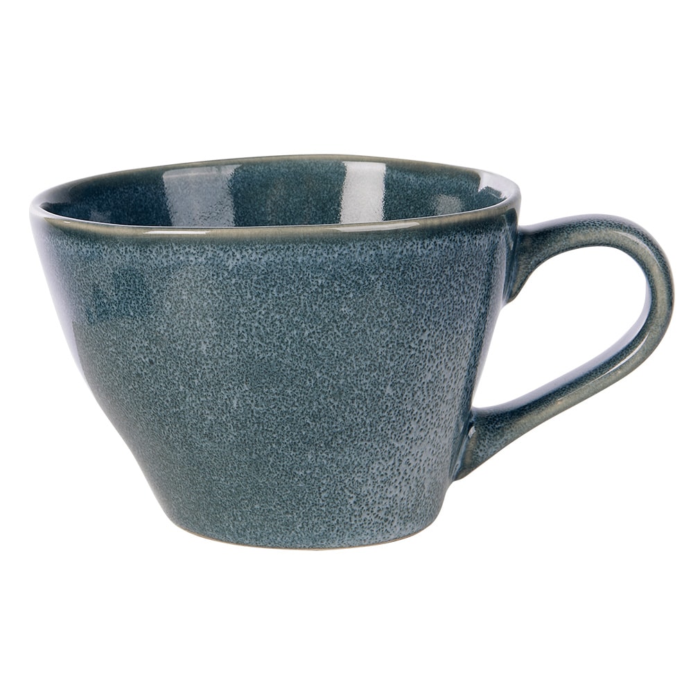 Earth stort keramisk krus med hank - blå