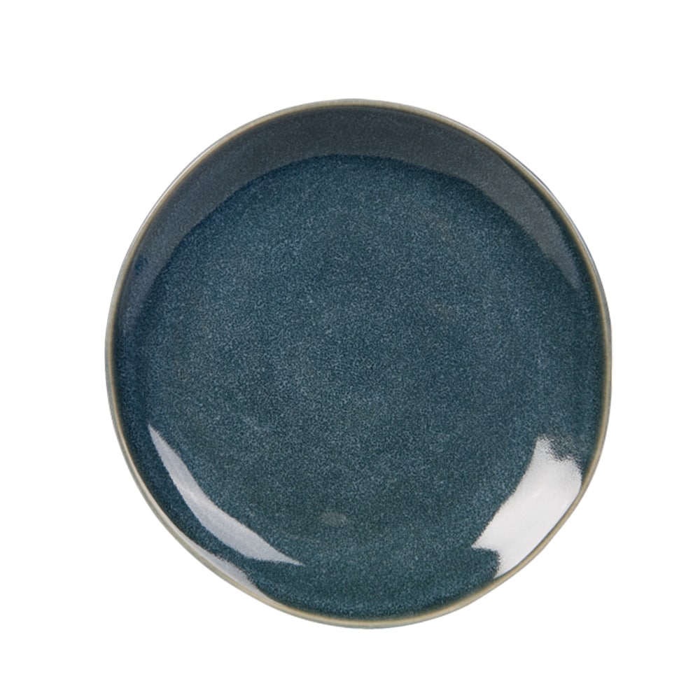 Earth keramisk tallerken 27 cm - blå