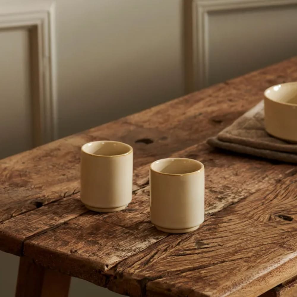 Mineral Sand keramisk espressokrus