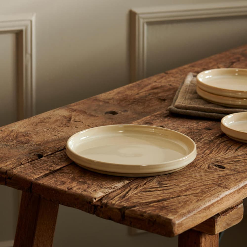 Keramisk tallerken med mineralsand 20 cm