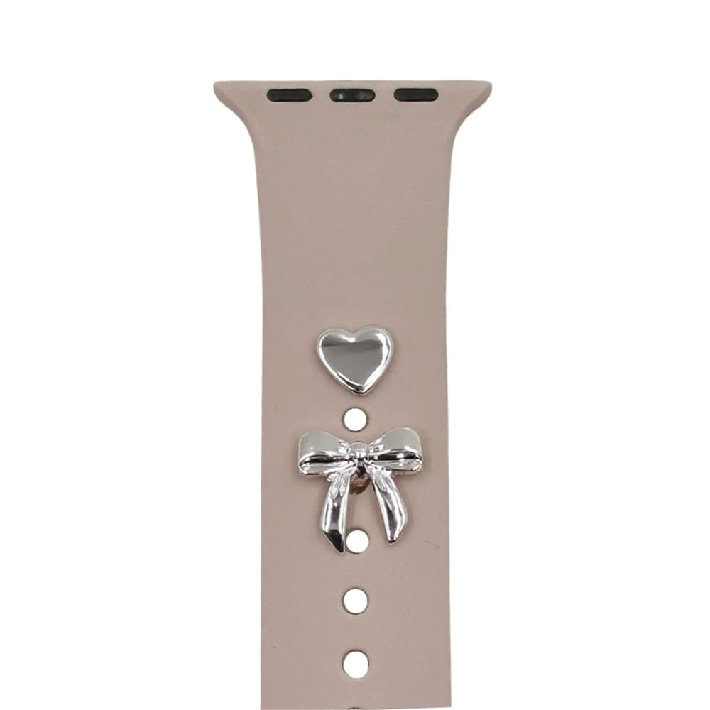 Pin Charms-urrem til smartwatch - sølv