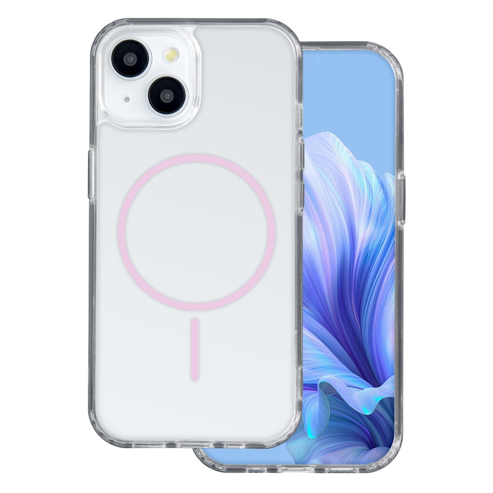 MagSafe-etui til iPhone 17 Air – Pink / gennemsigtigt