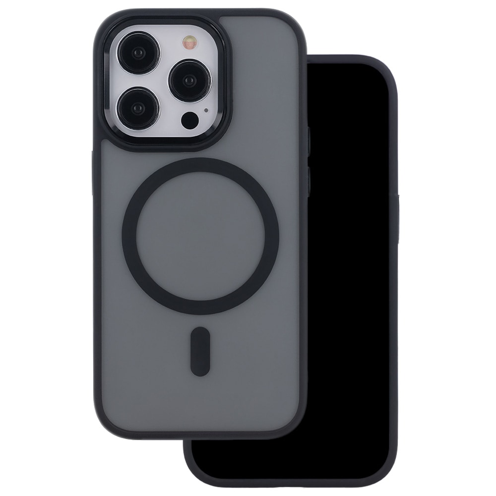 Frostet MagSafe-cover til iPhone 17 Pro Max – Sort