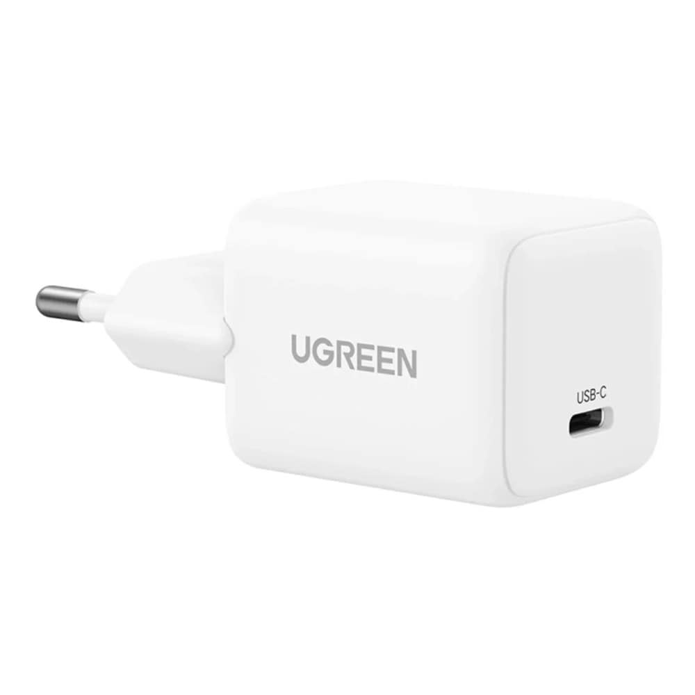Ugreen GaN 20W USB-C-oplader - hvid