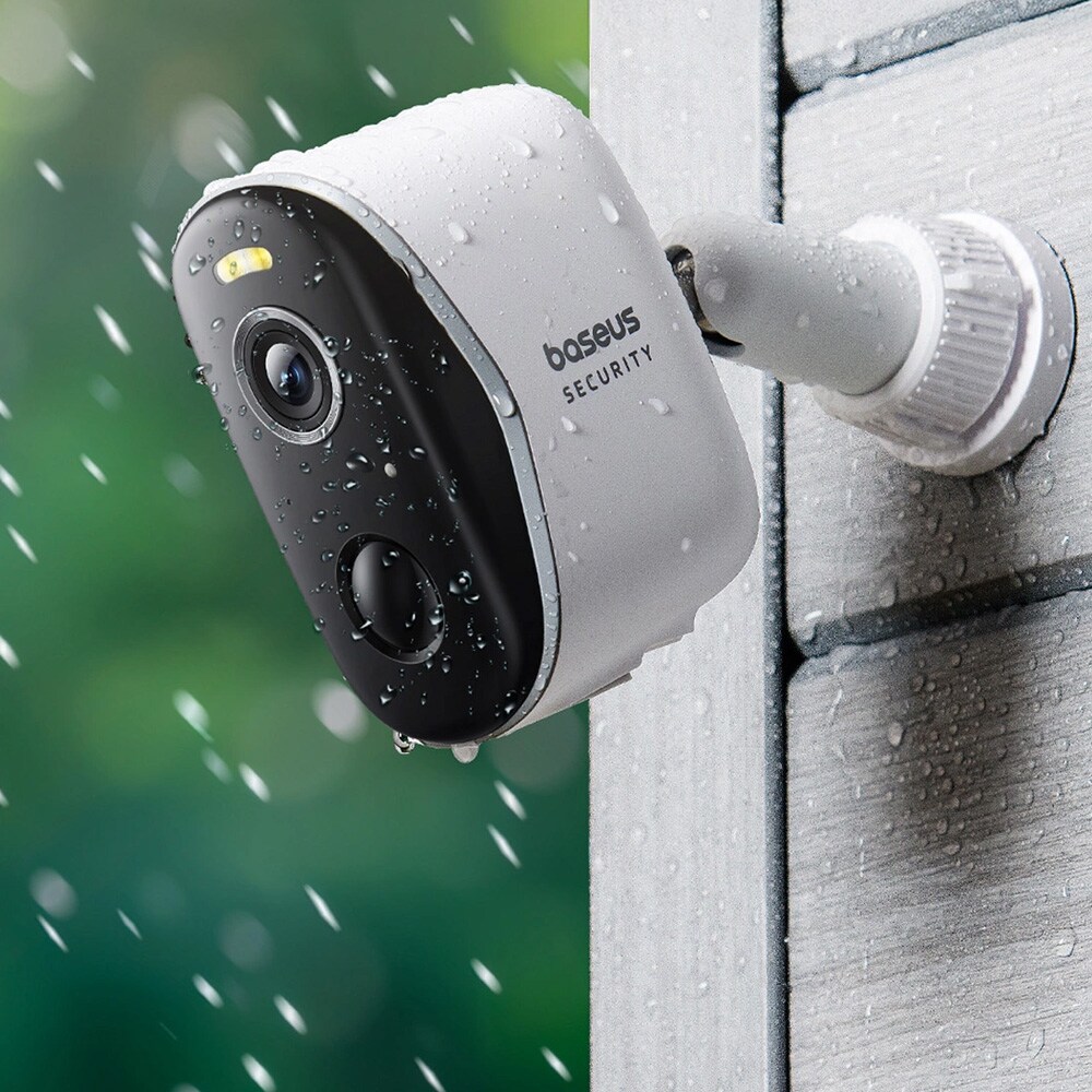 Baseus Security N1 2K udendørs overvågningskamera – Hvid