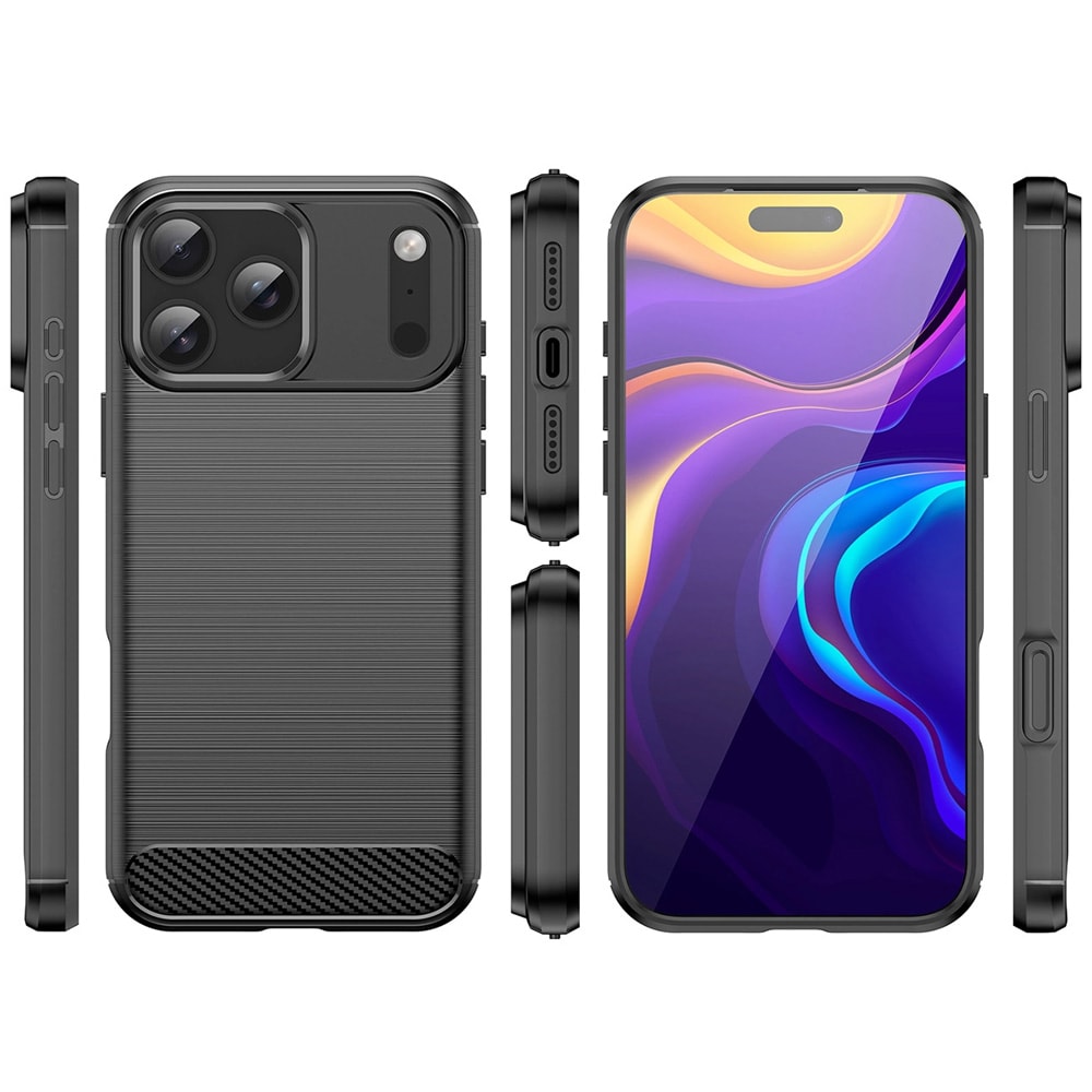 Sort cover til iPhone 17 Pro