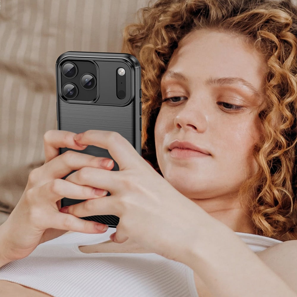 Sort cover til iPhone 17 Pro