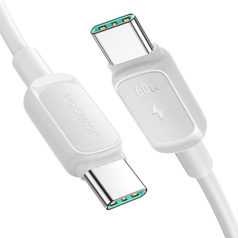 Joyroom USB-C-kabel 60 W 1,2 m - Hvid