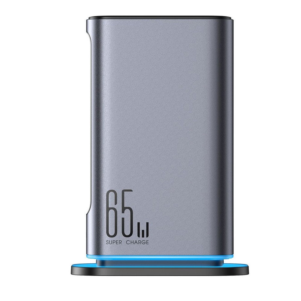 Joyroom GaN 65W ladestation 4×USB-C + 2×USB-A - Grå