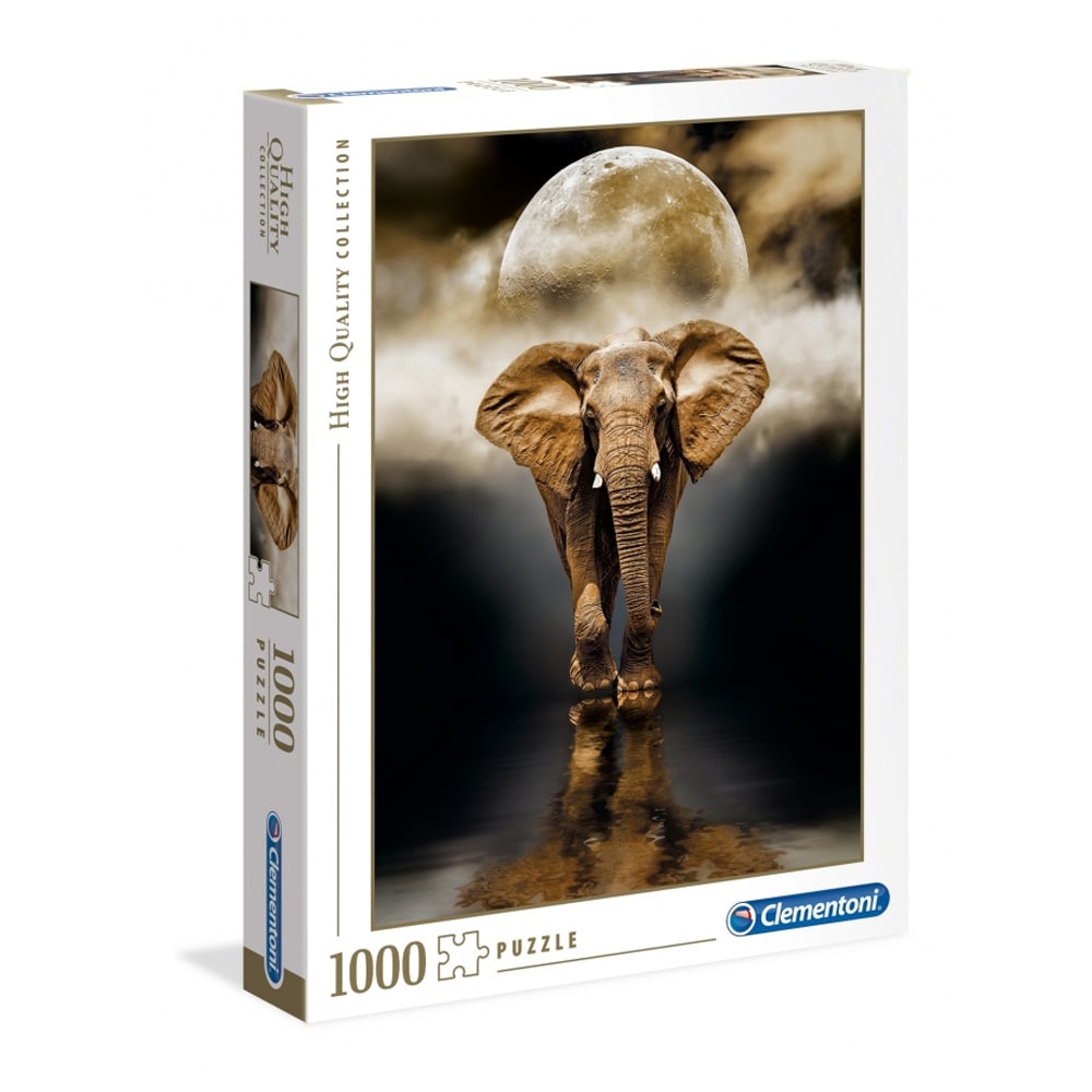 Puslespil 1000 brikker Elefanten
