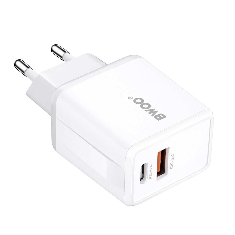 BWOO Vægoplader 38W QC med USB og USB-C
