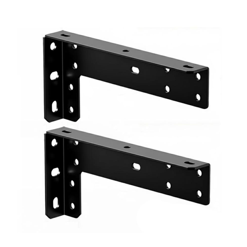 Kraftige beslag til flydende møbler 35,2 cm 2-pak - Svart