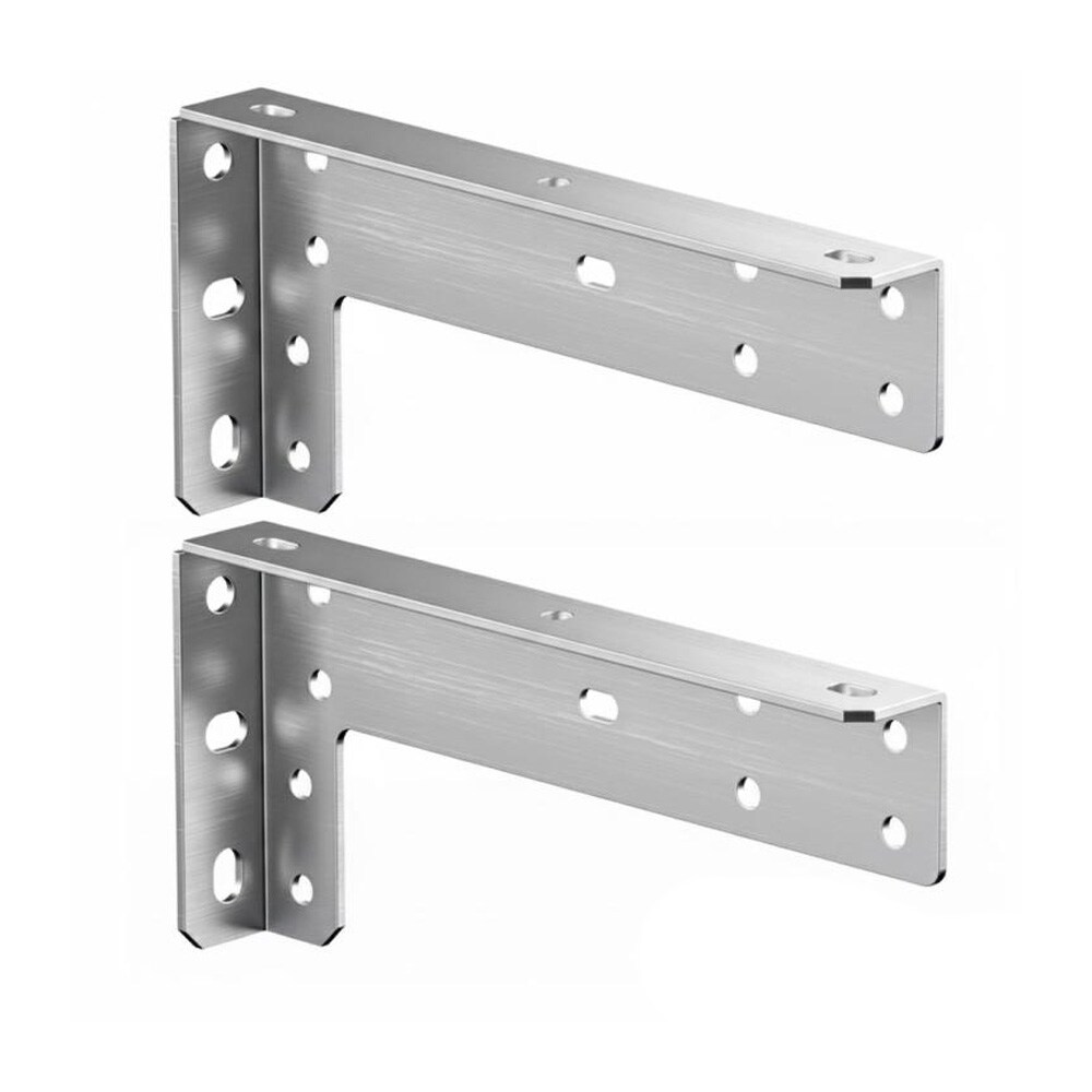 Kraftige beslag til flydende møbler 31,2 cm 2-pak - Rustfrit stål