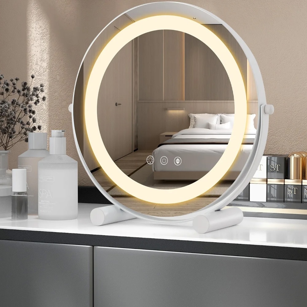 Makeup-spejl med LED-lys - 30 cm