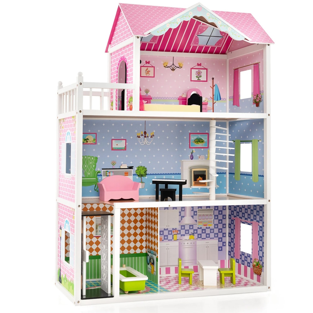 Dukkehus i 3 etager med elevator