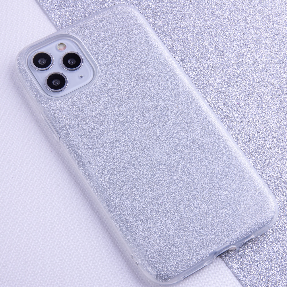 Glitrende cover til Samsung Galaxy A36 5G – Sølv