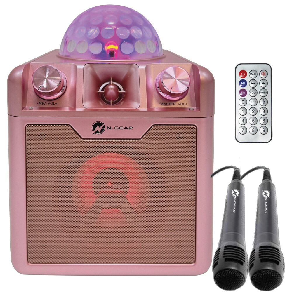 N-Gear Disco Block 410 - Bærbar karaokehøjttaler - Space Pink
