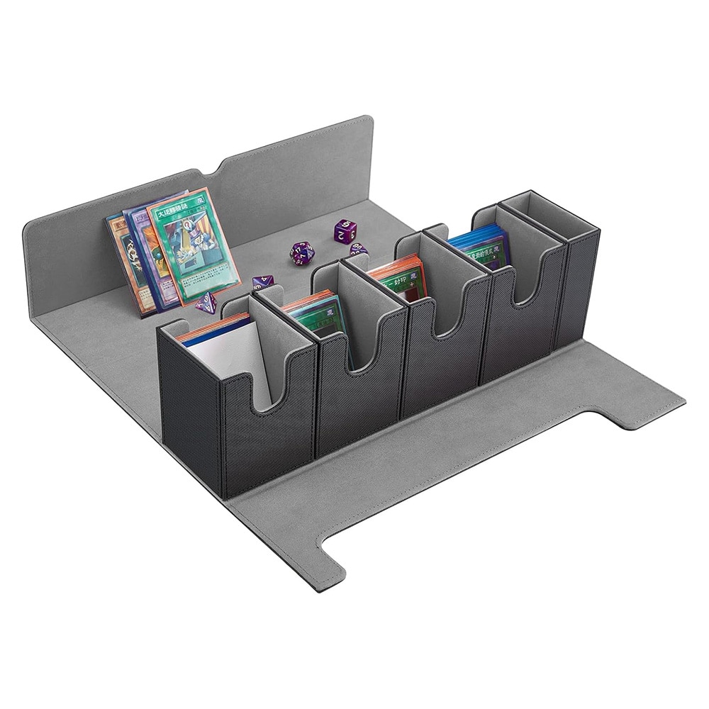 Æske til mindst 400 MTG-kort - Svart/Grå