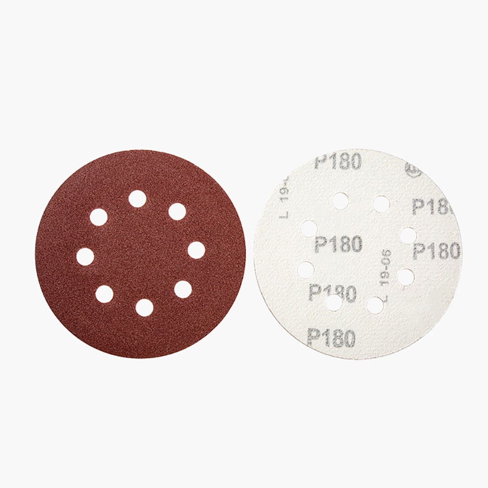 Sandpapir 125 mm - 5 forskellige kornstørrelser 100-pak