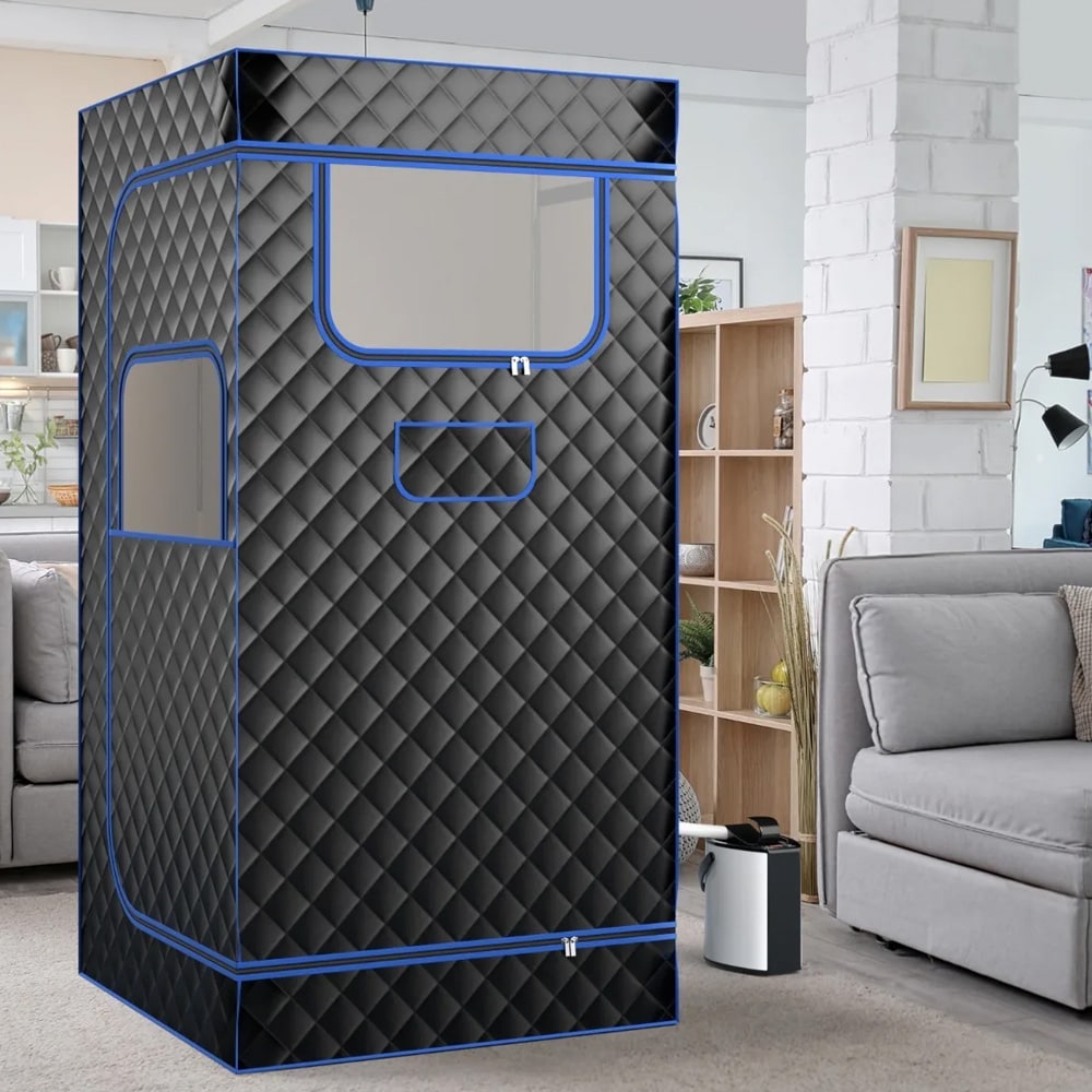 Transportabelt dampbad med 3-liters dampgenerator og komplet tilbehørspakke