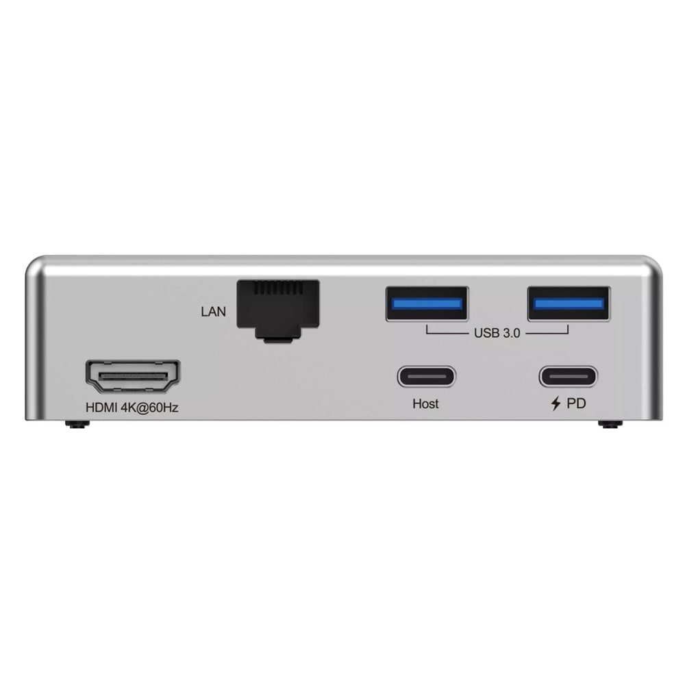 Rapoo UCS-5001 laptopstativ med magnetisk 5-i-1 USB-C-hub / computerstativ / 100W PD-pass-through