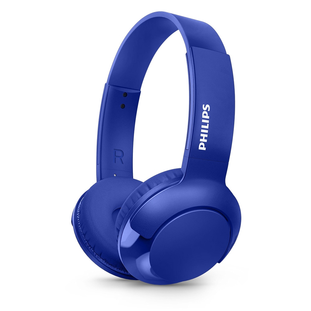 Philips Bass+ On-Ear Bluetooth-headset - Blå