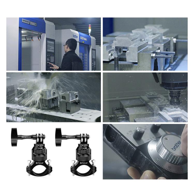 360° actionkamera-holder til styr i aluminiumslegering