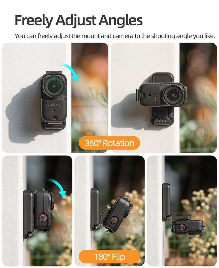 Magnetisk holder med 360 graders rotation til DJI Osmo Nano - Sort