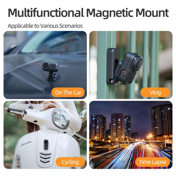 Magnetisk holder med 360 graders rotation til DJI Osmo Nano - Sort