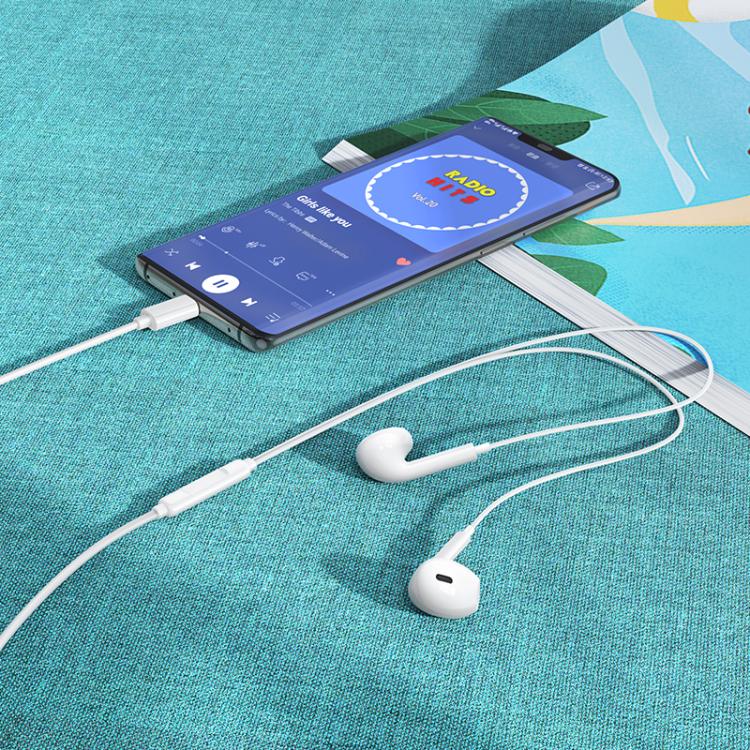 Borofone BM100 In-Ear Headset med USB-C 1,2 m - Hvid