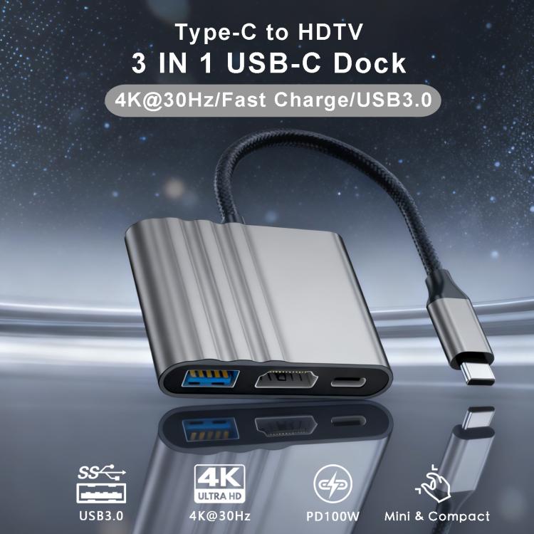 3-i-1 USB-C-adapter til opladning og billedoverførsel