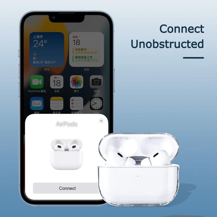 Cover til AirPods Pro 3 – Transparent