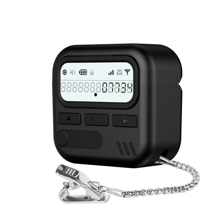 Retroinspireret AirPods 4-cover – Sort