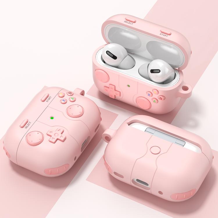 Silikonecover i spilcontroller-design til AirPods Pro 2 – Pink