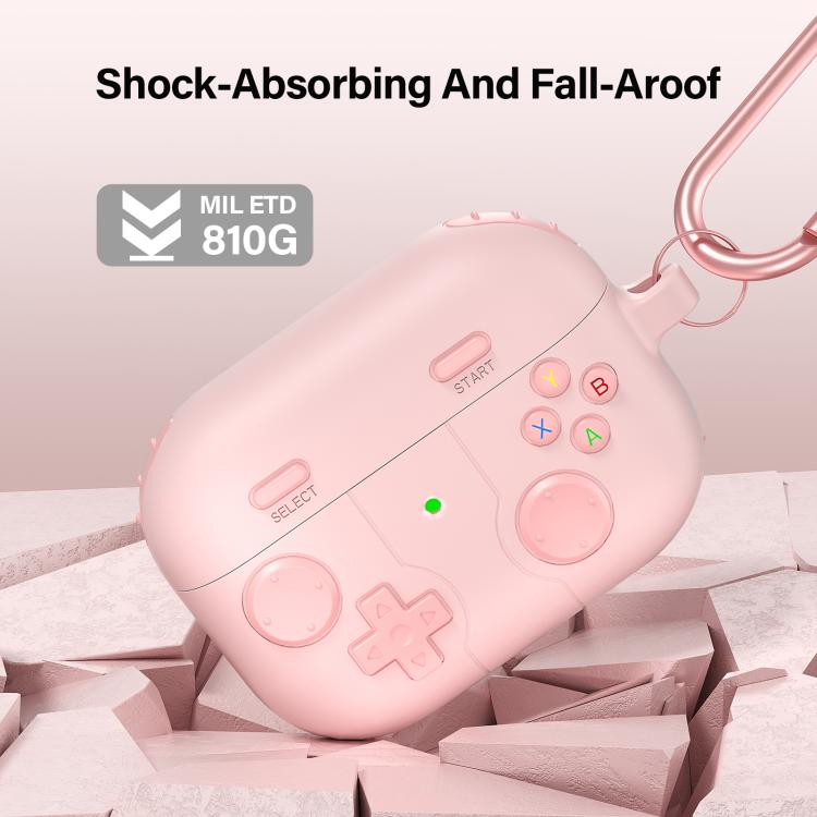 Silikonecover i spilcontroller-design til AirPods Pro 2 – Pink