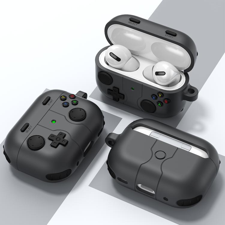 Silikonecover i spilcontroller-design til AirPods Pro 2 – Grå